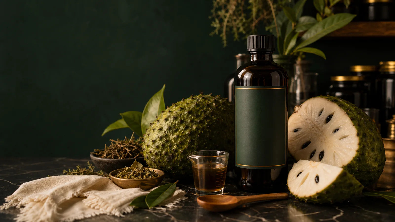 Herbal King soursop bitters product mood image