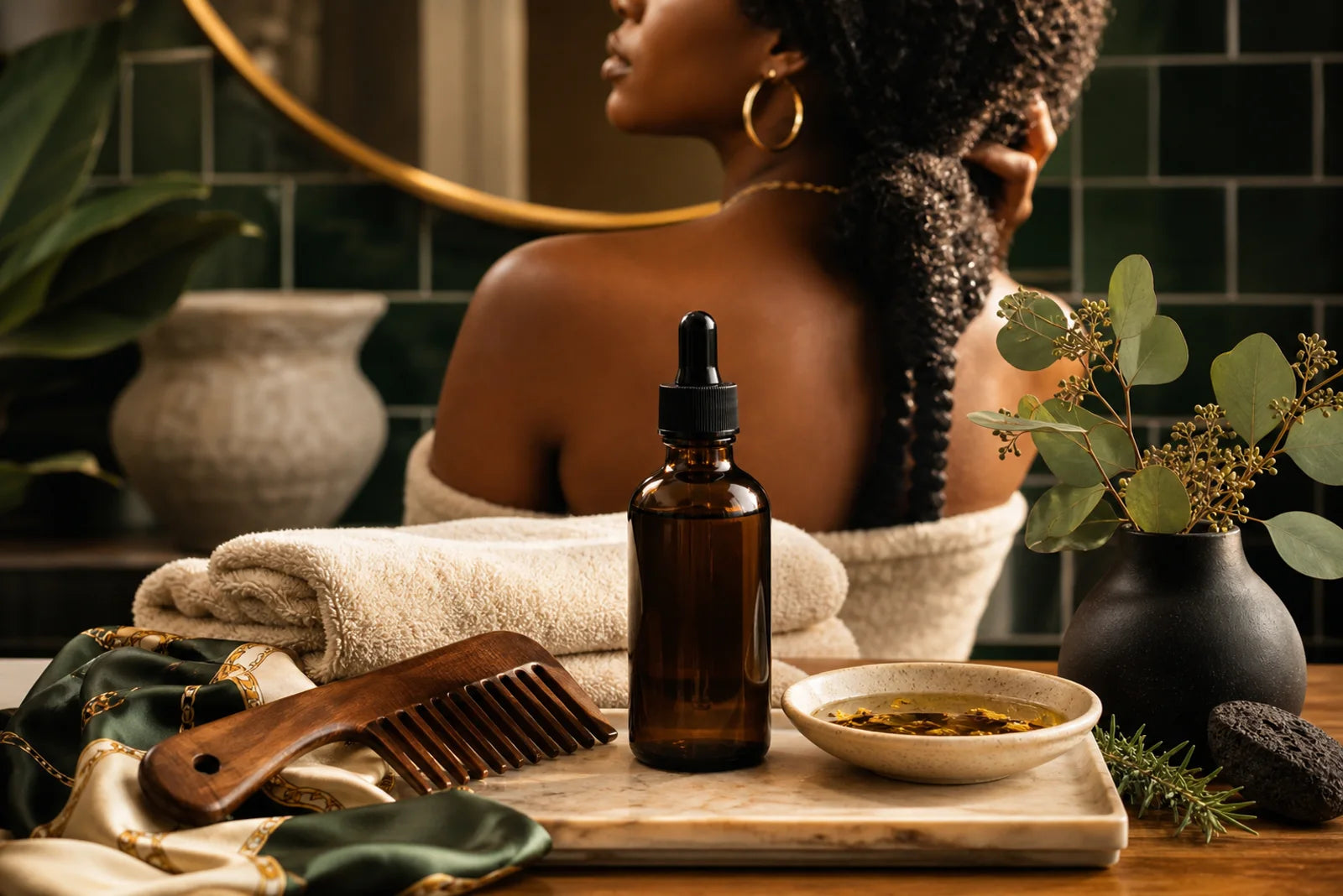 Herbal King crown-care wash-day styling